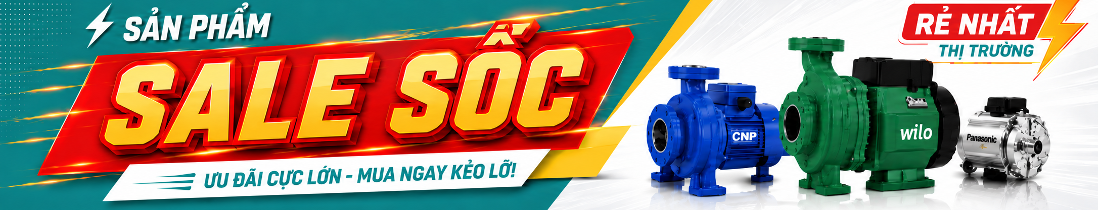 Sản phẩm máy bơm nước sale sốc tại Long Diệp