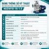MÁY BƠM CHÂN KHÔNG TỰ MỒI NƯỚC THẢI CÔNG NGHIỆP BUỒNG INOX 40ZW10-15-1.5 (4)