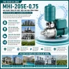 MÁY BƠM LY TÂM TRỤC NGANG ĐA TẦNG CÁNH INOX MHI-205E-0.75 (3)