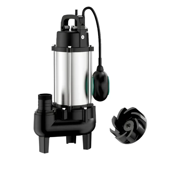 Máy bơm chìm nước thải Inox MBY cánh hở WFD6-5-0.18A-Phao (180W)