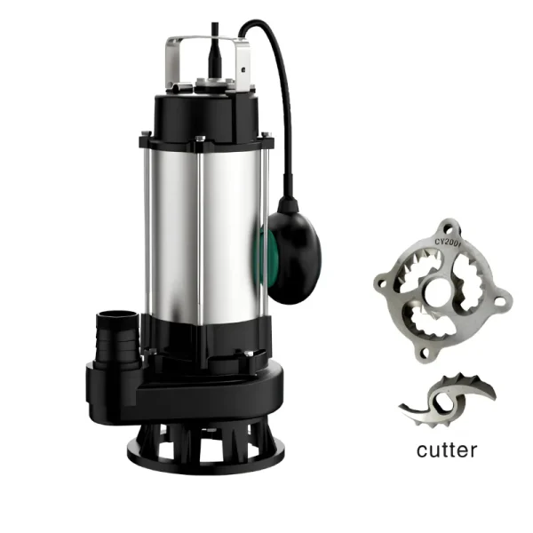 Máy bơm thả chìm MBY dao chém rác Inox 50GNWQD10-10-0.75S