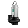 Máy bơm thả chìm MBY trục cánh và thân Inox QDX20-15-1.5SF Phao
