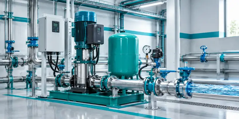 Hệ thống máy bơm ổn định áp lực nước