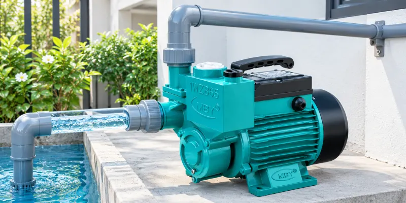 Máy bơm nước đẩy cao bán chạy MBY 1WZB65 750W chân không tự mồi, thiết kế tay xách tiện dụng