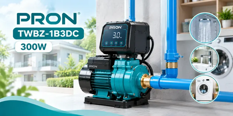 Máy bơm tăng áp biến tần PRON TWBZ-1B3DC 300W