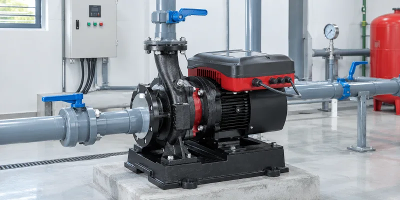 Model IRGW40-160-2.2 dùng trong hệ thống bơm tăng áp, thiết kế dạng đứng