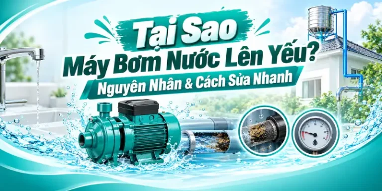 Tại Sao Máy Bơm Nước Lên Yếu? Nguyên Nhân & Cách Sửa Nhanh